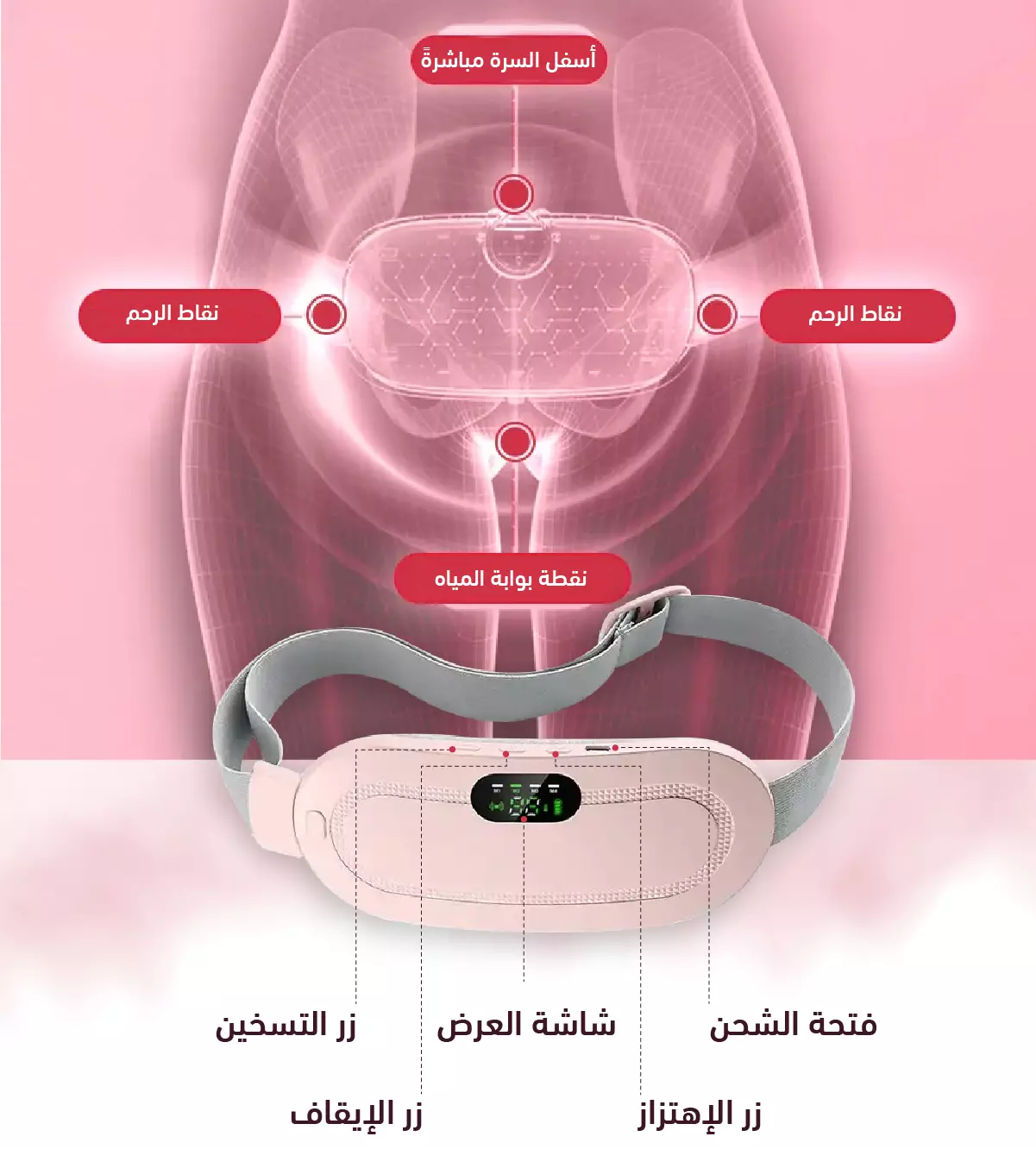 الحزام الكهربائي اللاسلكي