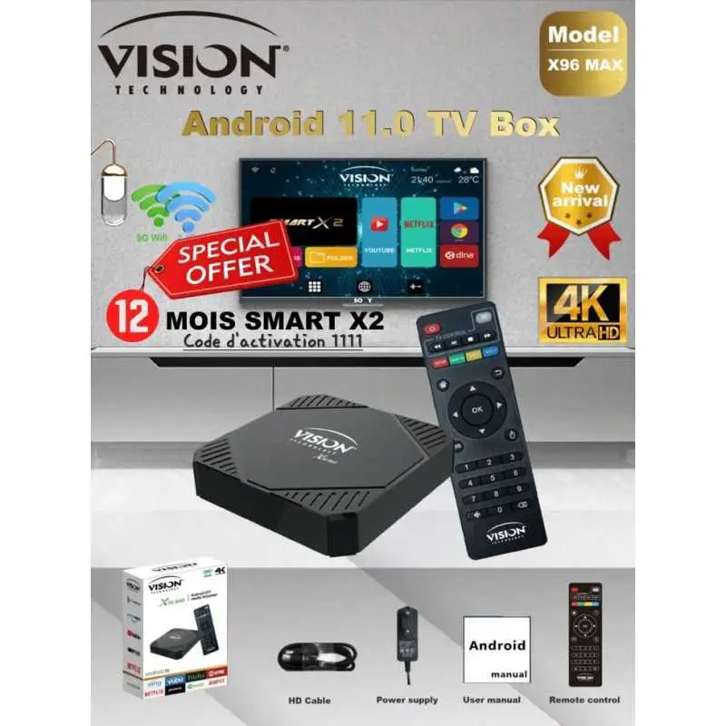 Vision X96 Max – Android TV Box 4K Ultra HD – Image 2