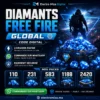 Diamants Free Fire Global – Code Officiel 2 Diamants Free Fire Global